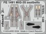 1/48 MiG-35 seatbelts STEEL for Hobby Boss