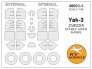 1/48 Yakovlev Yak-3 Double-sided masks + wheels masks