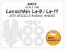 1/48 Lavochkin La-9 / La-11 masks for Ark Models