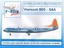 1/144 Viscount 800  South African (silk-screened decals)