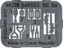 1/48 Seatbelts SE.5a CORRECTION laser image 1