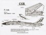 Cam Decals 1/32 F-14A Tomcat VF-41 Black Aces image 1