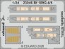 1/24 SET Bf 109G-5/6 seatbelts STEEL for Airfix