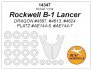 1/144 Rockwell B-1 Lancer masks