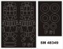 Montex Masks 1/48 P-61 Black Widow Canopy Frame
