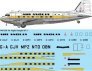 1/144 Air Anglia Douglas DC-3 laser decal
