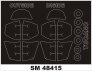 1/48 Embraer EMB-314 Super Tucano canopy masks (for Hobby Boss)