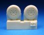 1/72 Hawker Tempest Mainwheels  Smooth Tread. image 2
