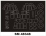 Montex 1/48 Pzl P.37 Los Canopy Frame Paint Mask