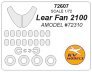1/72 Lear Fan 2100 masks