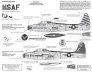 1/72 Republic F-84E Thunderjet Skyblazers Decals image 1
