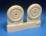 1/32 Messerschmitt Bf-109E/F Mainwheels with Ribbed Tires image 2