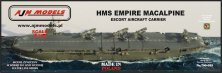 1/700 Hms Empire MacAlpine aircraft carrier