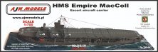 1/700 Hms Empire MacColl escort carrier