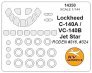 1/144 Lockheed VC-140B / -140A Jet Star paint mask