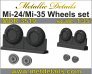 1/35 Mil Mi-24V/Mi-35 Hind-E Helicopter Wheels set