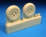 1/48 Supermarine Spitfire 4-slot wheels smooth tyre