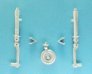 1/48 Republic P-47D Thunderbolt Landing Gear (Acadaemy, Eduard)