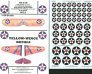 Yellow Wings Decals US Hoheitszeichen 1919-1942 1/48