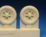 1/48 Messerschmitt Bf-109E/F Mainwheels with Ribbed Tires image 2