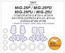 1/72 Mikoyan MiG-25 masks