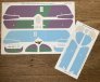 1/32 Albatros D.V dark green/purple painted camouflage pattern F