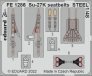1/48 Su-27K seatbelts STEEL