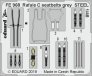 1/48 Rafale C seatbelts grey STEEL