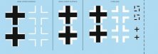 1/48 Decals Bf 109G-2 national insignia