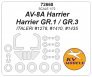 1/72 AV-8A Harrier / Harrier GR.1 / GR.3 masks for Italeri