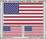 1/35 SET US ensign flag modern STEEL