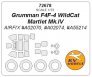 1/72 Grumman F4F-4 WildCat, Martlet Mk.IV masks