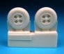 1/72 British 4-Slot 32 Wheels  Block Tread wheels image 1