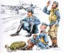 CMK Pilotes allemands WWII au repos 1/72 x3