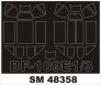 Montex 1/48 Maschere Canopy Bf-109E-1/3 Eduard