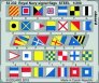 SET 1/200 Royal Navy signal flags STEEL