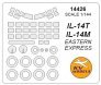 1/144 Ilyushin IL-14 paint mask