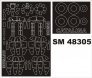 Canopy Frame Paint Masks Catalina PBY/OA-10A 1/48