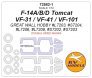 1/72 Grumman F-14A/F-14B/F-14D Tomcat mask for Great Wall Hobby