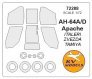 1/72 McDonnell-Douglas AH-64 Apache paint masks