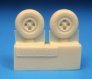 1/72 Supermarine Spitfire 4-slot wheels smooth tyre image 1
