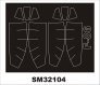Masques Peinture Montex F-86 Sabre 1/32 Cadre Verri�re