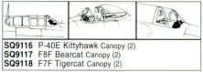 Squadron Canopies P-40E Kittyhawk Warhawk 1/72