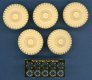 1/35 Replacement Wheel Set for Airfix Ferret Scout Car Mk.2 image 1