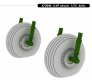 BRASSIN 1/72 C-47 wheels (AIRF) image 1