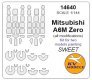 1/144 Mitsubishi A6M Zero Kits for two models painting canopy pa