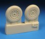 1/48 Focke-Wulf Fw-190 mainwheels with ribbed tires image 1