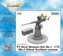 1/72 PT Boat Weapon Set Mk.4 20mm Oerlikon cannon