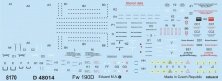 1/48 Focke-Wulf Fw 190D stencils