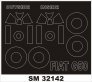 Montex Masques Cadre Verri�re Fiat G.50 1/32 Special Hobby